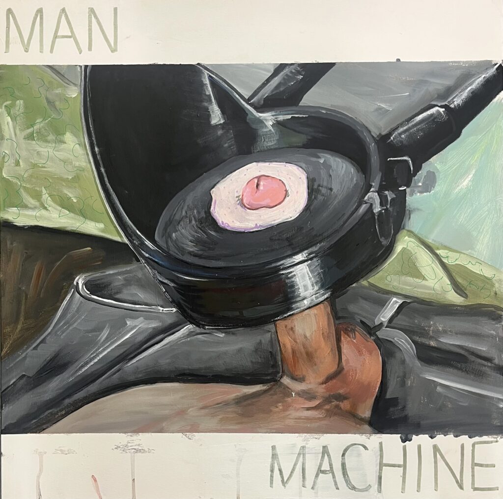 Man/Machine, 60 x 60 cm, acrylic on calico, May 26